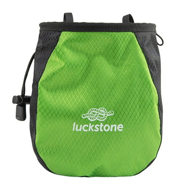 Bolsa de tiza ajustable para cinturón, bolsa de almacenamiento resistente al desgarro para Fitness (verde), 3 uds.