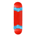 thumbnail image 1 of Softrucks Skateboard Indoor Practice Complete 8.0" Blue Trucks, Stained Red, 1 of 5