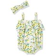 thumbnail image 1 of Jessica Simpson Baby Romper, Goldfinch, 0-3M, 1 of 2