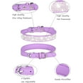 thumbnail image 5 of Rhinestone Dog Collar for Small Medium Large Dogs, Adjustable Leather Suede Bling Dog Collars，Diamond Bow Tie Puppy Collars for Boy and Girl., 5 of 7