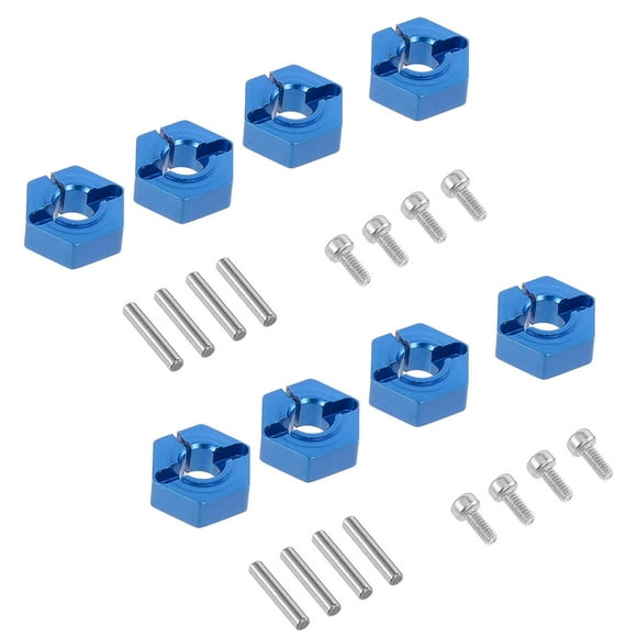 8 Pcs Écrous Hexagonaux de Roue en Aluminium 1/10 12mm avec Vis pour Traxxas Tamiya LRP 1/10