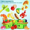 thumbnail image 4 of Juego de juguetes Play Food BAODLON 100 unidades con 2 cestas para niños de 2 a 5 años, 4 of 7