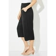 thumbnail image 3 of Catherines Women's Plus Size Gauze Pull-On Capri, 3 of 4
