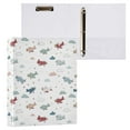 thumbnail image 6 of Three Ring Binder Cute Airplane and Clouds 1.5 Inch Round Binder D-Rings for Office Supplies and More, 6 of 10