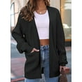 thumbnail image 2 of Womens Oversized Cardigan Soft Knit Cardigan Sweater with Pockets, 2 of 4