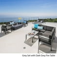 thumbnail image 3 of Noble House Cape Corail 11 Pcs Collection Extérieure en Aluminium Gris, 3 of 7