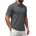 thumbnail image 5 of Zimjoy Mens Polo Shirts Basic Short Sleeve Golf Shirt Dry Fit Casual Athletic T-Shirt Moisture Wicking Top Gray L, 5 of 5