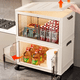 thumbnail image 5 of Caja de almacenamiento plegable Organizador de juguetes para sala de estar Gabinete de almacenamiento de refrigerios Solución de clasificación para el hogar Contenedor multifunción, 5 of 5