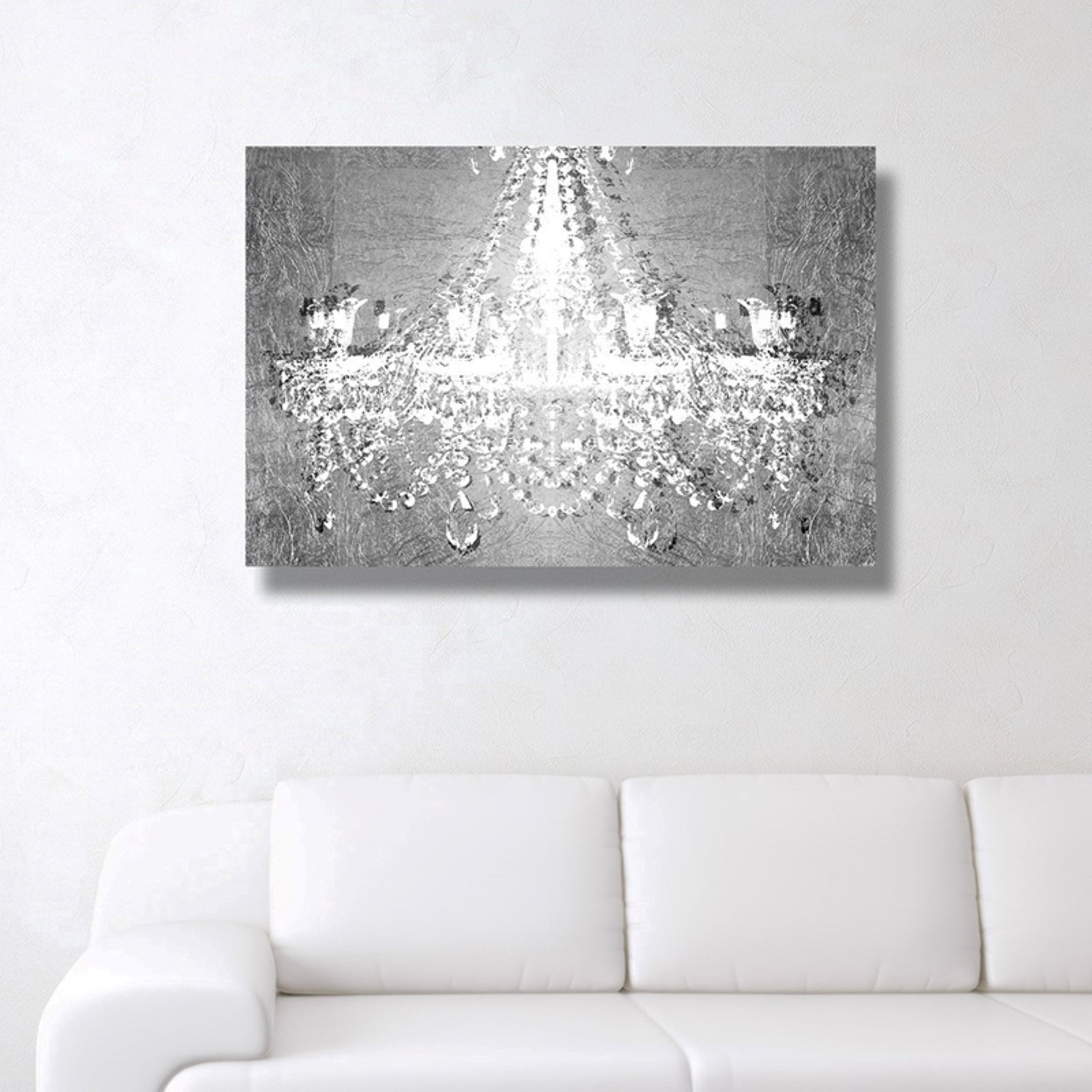Oliver Gal Dramatic Entrance Chrome Canvas Wall Art