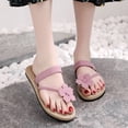 thumbnail image 2 of Juebong Sandals Flip Flops for Women Girls Thong Slide Sandals - Summer Dressy Bohemian Travel Flat Sandals Cute Low Wedge Summer Open Toe Sandal Shoes, 2 of 5