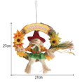 thumbnail image 2 of Fall Wreath for Front Door 10 Inch Artificial Sunflower Wreath Autumn Decoration Scarecrow Sunflowers Leaf Hanging Halloween Thanksgiving Harvest Indoor Outdoor Decor, 2 of 7