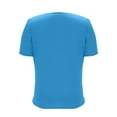 thumbnail image 5 of Byworldtasic No Boundarie Womens Summer Tops Trendy Short Sleeve T Shirts Pleated Crewneck Tees Casual Loose Blouses, 5 of 9