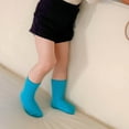 thumbnail image 4 of Posijego Kids Socks for Boys Girls Cotton Crew Socks School Uniform Socks Breathable Athletic Running Socks 1-8 Years, 4 of 9