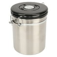 thumbnail image 4 of Airtight Stainless Steel Coffee Bean Container Coffee Canister Kitchen Food Storage Container with Release Valve Scoop 1.5L, 4 of 5
