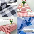 thumbnail image 4 of Efavormart Perfect Picnic Inspired Burgundy Checkered 90x132" Polyester Tablecloths For Party Event Decor, 4 of 11