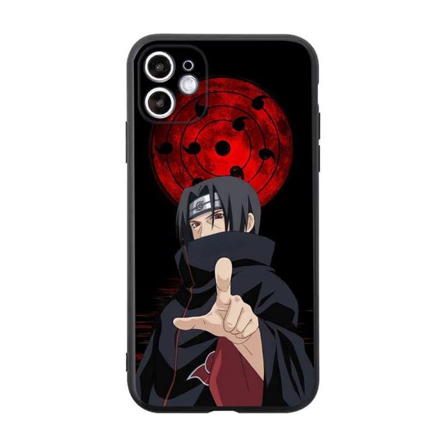 Anime Naruto Itachi Phone Case For iphone 14 Plus 13 12 Mini 11 Pro XS Max X XR CoverFor iphone12 Pro max Gao Jinjia LED