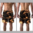 thumbnail image 3 of luoweisi Men's Beach Shorts Quick Dry Swim Trunks with Mesh Lining Halloween Bat XL, 3 of 5