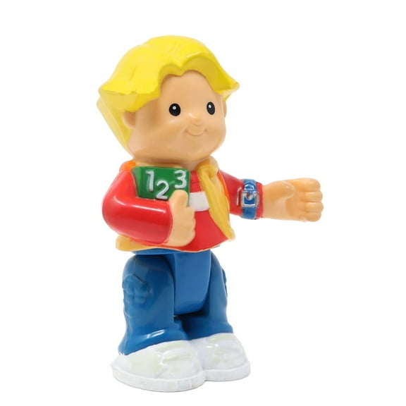 Replacement Part for Collectible Fisher-Price Little People Learn About Town Dollhouse Playset M8867 - Replacement Bendable Blonde Boy Eddie Figure