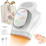Hand Massager with Heat & Compression - Relieves Hand Fatigue & Soreness - Wrists & Fingers Massager for Stress & Pain Relief - Cordless Hand Massager for Arthritis & Carpal Tunnel - Ideal Gift