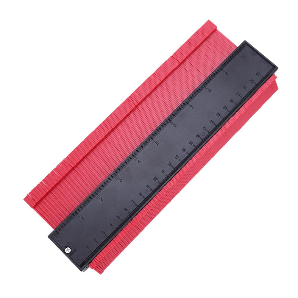 Plastic 0-250mm Irregular Shaper Profile Ruler Gauge Duplicator Contour Scales 