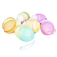 thumbnail image 2 of CoreLiving Glitter Foam Easter Eggs, Colorful Tinsel Hanging Egg Ornaments for Easter Tree Decorations, Spring Home Indoor Party DIY Craft Decor, 6 Pieces, 2 of 9