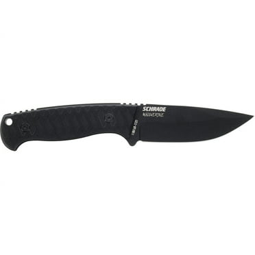 Schrade 1182520 Bitterroot 4" Stainless Blade Solid Black Fixed Knife