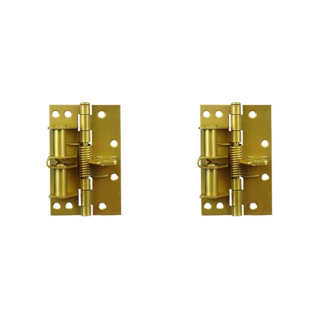 Kenally Spring Door Hinge Self Closing Screen Drawer Wooden Closer Door Door Cabinet Oro 2piezas