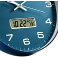thumbnail image 4 of TIMESS 12" Reloj de Pared Analógico con Pantalla de Fecha, Reloj Moderno a Batería para Sala de Estar (Azul), 4 of 7