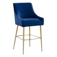 thumbnail image 1 of TOV Furniture Beatrix Navy Velvet Counter Stool - Gold Legs, 1 of 6