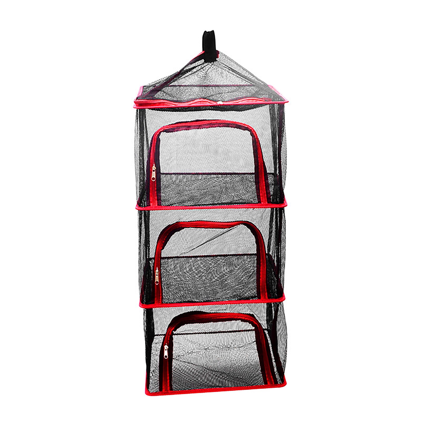 YIDEDE Fishing Nets Cutlery Storage Hanging Mesh Drying Rack 4 Tier