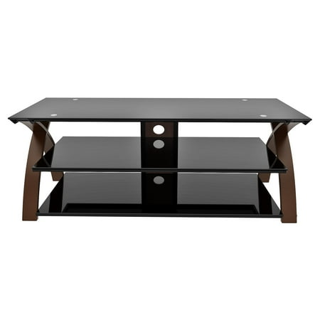 - Z-Line Willow TV Stand with Optional Mounting Kit - Warm Espresso