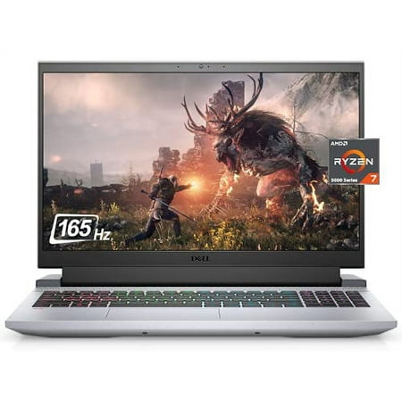 2021 Newest Dell G15 Ryzen Edition Gaming Laptop, 15.6" FHD 165Hz LED-Backlit Display, AMD Ryzen 7 5800H (8-Core), RTX 3060 6G GDDR6, 32GB RAM, 1TB SSD, Backlit Keyboard, WiFi 6, Win 10 Home