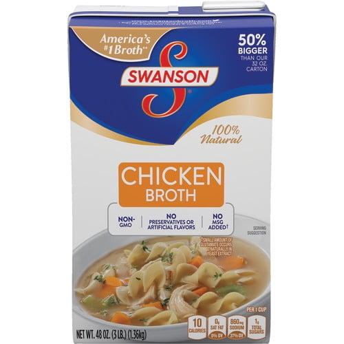 Swanson Chicken Broth, 48 oz. Carton