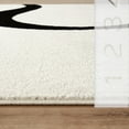 thumbnail image 7 of Abani Deco Collection Area Rug Mid Century Modern Bedroom Living Room Decor Floor Rug 5 x 8 Cream Black, 7 of 7