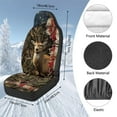 thumbnail image 7 of Pzuqiu Camo Hunting Deer Car Seat Cover Front Warm Soft Car Seats Covers Front Seats Only Easy Installation Easy to Clean Auto Interior Covers Full Coverage Compatible with Cars SUV, 7 of 7