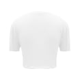 thumbnail image 5 of Tittly T Shirts for Women Going Out Tops Womens Short Sleeve Going Out Crop Tops Crew Neck Casual Basic Tight Tees Shirt Spring Tops for Women Tshirts Shirts White XL, 5 of 5