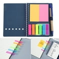 thumbnail image 4 of Journal Book, Practical Pen Insertion Notebook Double Coil  For Business Office Stationery Blue, 4 of 8