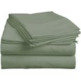 thumbnail image 3 of Top Split Queen Sheets Sets For Adjustable Bed - Split Down 39 inches from The top Split Head Queen Size - 18" Inch Deep Pocket, 100% Microfiber Fabric - Sage Solid, 3 of 9