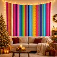 thumbnail image 3 of Vibrant Striped Geometric Motifs on a Woven Canvas, Energetic Boho for Art Lovers, Textile Wall Art Decor, Housewarming Gift Tapestry Wall Hanging for Living Room and Bedroom, 3 of 7