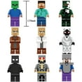 thumbnail image 4 of 13 Pcs Pixelated Minifigures Building Blocks Toys Set, Game Pixelated Miner Character Action Figures Building Kits Collection Display Toy shzyhw, 4 of 4