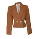 thumbnail image 2 of Saco corto cruzado doble botón Camel, 2 of 3