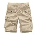 thumbnail image 2 of Men's Relaxed Fit Cargo Pant Shorts Cargo Pants Solid Khaki Xl, 2 of 3