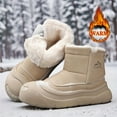 thumbnail image 2 of Men's Winter Thermal Insulated Snow Boots with Thick  Sole & Warm Lining - Short Hiking Boots for Ice Traction, Cold Weather, Outdoor Activities (Snowshoe Compatible) - Easy Slip-On Design for city, 2 of 9