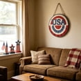 thumbnail image 5 of CuiLiyq 4th of July Wooden Welcome Door Hanger, Patriotic Memorial Day USA 250th Anniversary Sign for Front Porch Wall Entryway Home Decor, 5 of 6