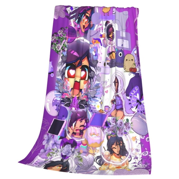 Aphmau Throw Blanket Cozy Plush Lightweight Warm Fuzzy Flannel Blanket Air Conditioning Blanket for Couch Sofa Bed Home Decor Gift 50x40