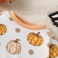 thumbnail image 6 of CUZIBR Toddler Boys Girls Long Sleeve Pumpkin Prints Tops T Shirt Pullover Pants Outfits Classic Dailywear For Child, 6 of 8
