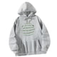 thumbnail image 5 of Sudaderas con capucha para mujer, corte holgado, con bolsillos, hombros caídos, estampado de letras, Tops, sudadera con cuello redondo para salir de , xxl, 5 of 10