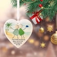 thumbnail image 4 of True Friendship Sea Glass Ornament,Shine Like 2D Heart-Shaped Sea Glass Friendship Keepsake for Christmas Tree Hanging Ornament, Handcrafted Ocean-Inspired Pendant Decor for Best Friends 3.54", 4 of 7