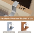 thumbnail image 5 of KES Over The Cabinet Door Towel Rack, 2 Pack Kitchen Towel Holder Over The Cabinet Door Towel Bar 18/8 Stainless Steel Brushed, 5 of 10