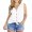 White, variant on JWD Womens Loose Henley Blouse Sleeveless Button Down T Shirts Tie Front Knot Tops Black L